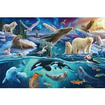 Abbildung von Schmidt Spiele Puzzle 150 Teile Kinder Tiere in der Arktis 56484, Puzzleteile