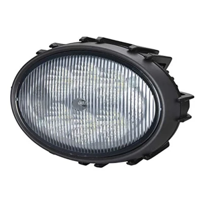 Abbildung von HELLA LED Arbeitsscheinwerfer Oval 100 Compact 12V / 24V 1850lm geschraubt/Anbau für waagerechte Befestigung Nahfeldausleuchtung Stecker: DEUTSCH Stecker 1GA 996 761 171