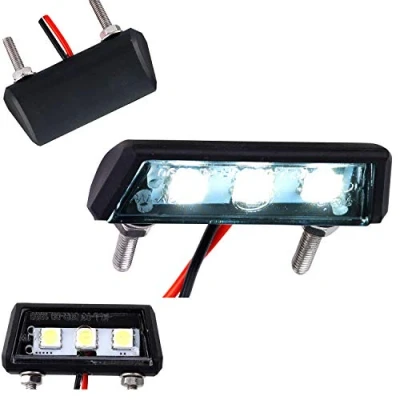 Abbildung von Germany Motorsports Mini LED Kennzeichenleuchte Kennzeichenbeleuchtung Motorrad Auto Kfz Quad ATV schwarz