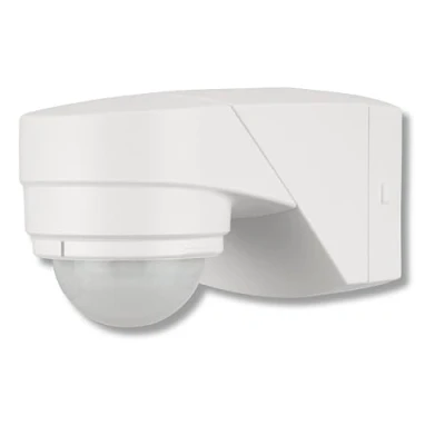 Abbildung von REV Bewegungsmelder aussen IP55, Leuchtdauer &amp; Helligkeitsempfindlichkeit einstellbar, LED geeignet, Reichweite 12m/360, vertikal verstellbar, Weiss