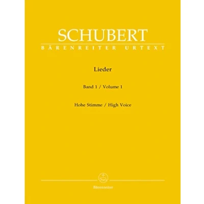 Abbildung von Lieder, Band 1 (Hohe Stimme). Singpartitur, Sammelband, Urtextausgabe. BÄRENREITER URTEXT