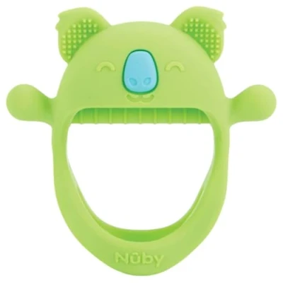 Abbildung von Nuby Beißhandschuhe Silikon Beißspielzeug in Koala Form sensorisches Spielzeug 3+ Monate