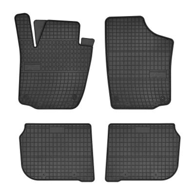 Abbildung von FROGUM 0364 Fußmattensatz Gummi vorne und hinten 4 schwarz Maßgefertigt SKODA: Rapid Spaceback, Schrägheck, SEAT: Toledo Schrägheck