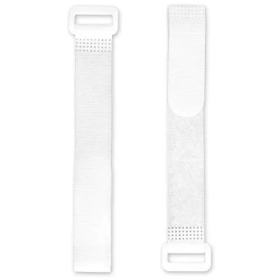 Abbildung von FrogJim Klettkabelbinder 25er Pack 30 cm weiß mit Schnalle wiederverschließbare Klettband Kabelbinder 30cm Nylon KWS3025