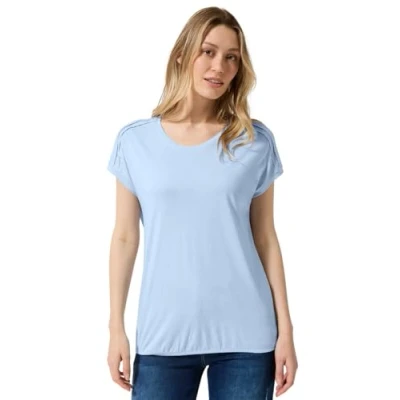 Abbildung von Cecil Damen B323100 T Shirt, Pastel Blue, S