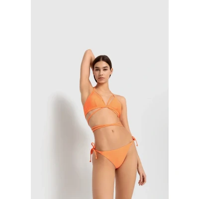 Abbildung von Lascana LSCN BY Pants Binding Bikinihose, Damen, Größe: 38, Neon orange