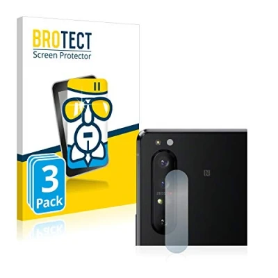 Abbildung von BROTECT Schutzglas für Sony Xperia 1 II (NUR Kameraschutz) (3 Stück) Schutzfolie Panzer Folie Glas [Extrem Kratzfest 9H, Anti Fingerprint,