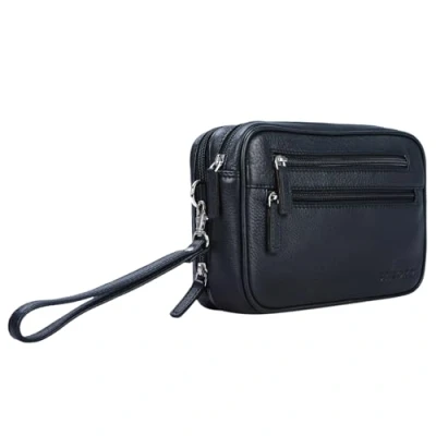 Abbildung von STILORD Schultertasche &quot;Nero&quot; Handgelenktasche Herren Leder