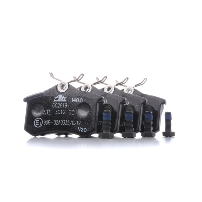 Abbildung von ATE 13.0460 2819.2 Bremsbelagsatz exkl. Verschleißwarnkontakt mit Bremssattelschrauben FORD: Galaxy Mk1 MPV, CITROËN: C8, SEAT: Alhambra I