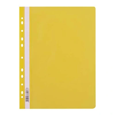 Abbildung von D.RECT Schnellhefter Lux PP A4 mit Perforation aus Starker Polypropylen Folie Gelb