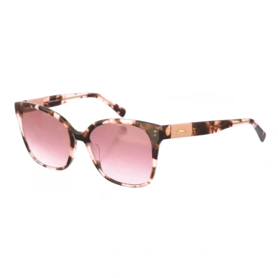Abbildung von LONGCHAMP Damen LO657S 619 Sonnenbrillen Plastik Havanna Braun Quadratisch Normal Schattiert