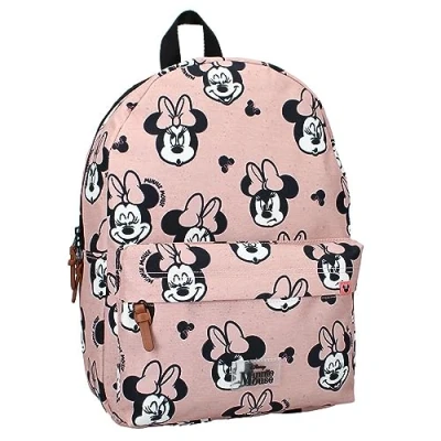 Abbildung von Disney Minnie Mouse Kinderrucksack Kinder Schul Rucksack rosa Maus 37 x 30 14 cm