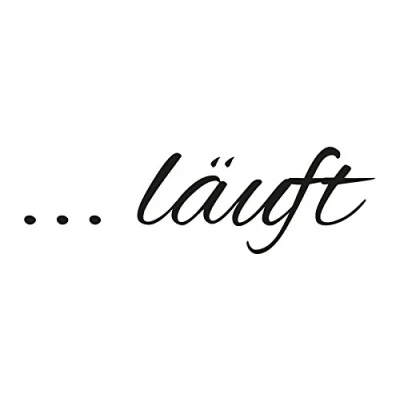 Abbildung von Plott Aufkleber ... läuft Sticker Tuning Spruch Autoaufkleber Fun Gag OEM
