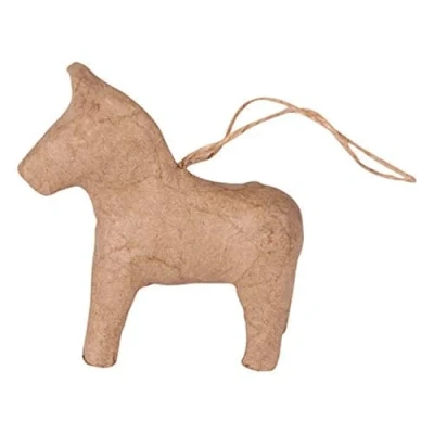 Abbildung von Decopatch Décopatch NO040C Figur aus Pappmaché, Pferd zum Aufhängen 8,5x8cm, 1 Stück