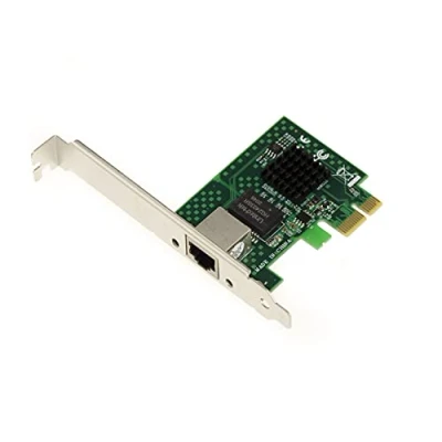 Abbildung von KALEA INFORMATIQUE PCIe 2.5 Gigabit Ethernet 10 100 1000 1G 2.5G Controller Karte mit RJ45 Anschluss und Intel I225 Chipsatz.