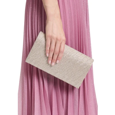 Abbildung von Vera Mont Abendtasche Clutch Tasche im Glitzer Look, Falten