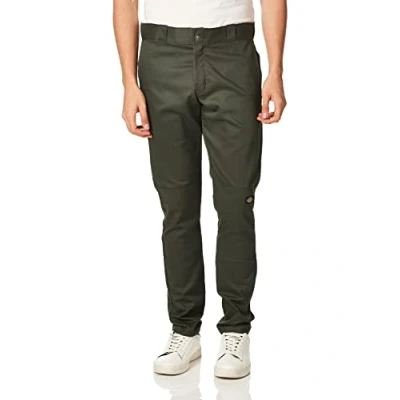 Abbildung von Dickies Herren Skinny Straight Double Knee Work Pant Hose, Olivgrün V1, 38W / 30L