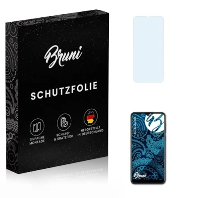 Abbildung von Bruni Schutzfolie kompatibel mit Beafon M6 Folie, glasklare Displayschutzfolie (2X)