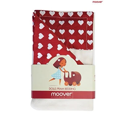 Abbildung von Maxi Puppenwagen Bettwäsche 5tlg. (rot) / dolls pram beddings (red)