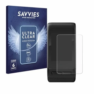 Abbildung von Savvies 6 Stück Schutzfolie für Garmin vivoactive HR Displayschutz Folie Ultra Transparent