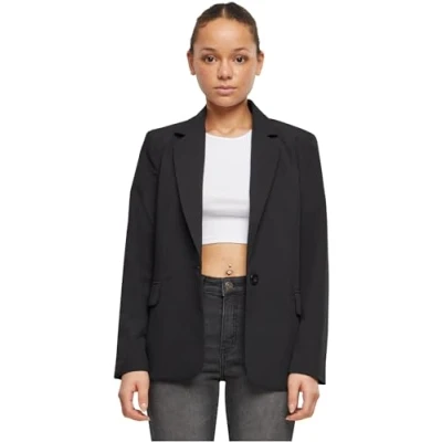 Abbildung von Urban Classics Damen TB6890 Ladies Basic Blazer Jacke, Black, XS