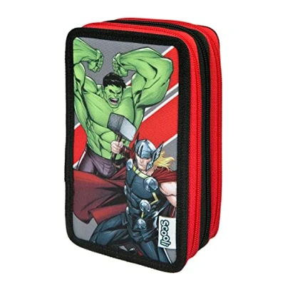 Abbildung von Avengers Tripledecker, gefülltes Schüleretui