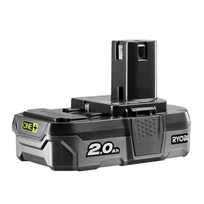 Abbildung von RYOBI 18 V ONE+ 2,0 Ah Lithium+ Akku RB18L20 (Kompatibel mit allen Geräten, IntelliCell™ Technologie Einzelzellenüberwachung, Überlastschutz )