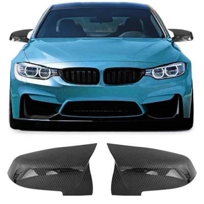 Abbildung von Austausch Spiegelkappen Carbon Look passt für 4er BMW F32 F33 F36 ab 2013