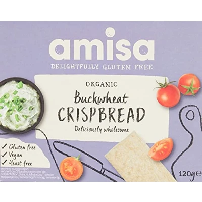 Abbildung von Amisa Bio Vierkornbrei glutenfrei (6 x 300 g), enthält Vollkorn Haferflocken, Buchweizen, Hirse und Amaranth, für Veganer geeignet