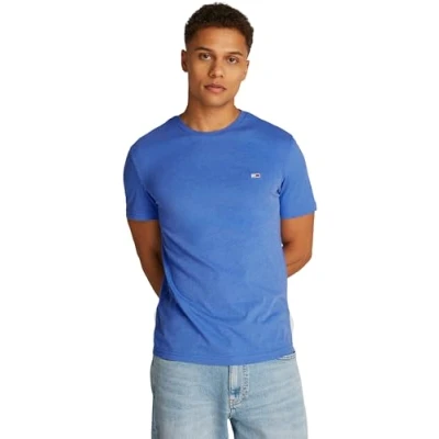 Abbildung von Tommy Jeans SLIM Jaspe TEE Tshirt basic, Herren, Größe: 58, Tempo blue