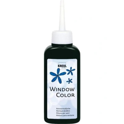 Abbildung von Kreul Bastelfarbe Window Color schwarz 80 ml