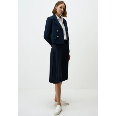 Abbildung von Jimmy Key HIGH Waist Alinienrock, Damen, Größe: 38, Dark blue