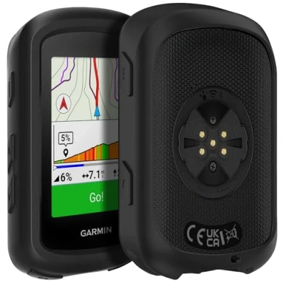 Abbildung von Hülle kompatibel mit Garmin Edge 540/Edge 840 Schutzhülle aus Silikon Schwarz weicher Schutz PHONILLICO