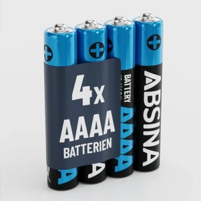 Abbildung von ABSINA Batterie AAAA Alkaline 1.5V 4er Pack Batterie, (1 St)