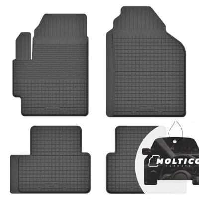 Abbildung von Gummimatten mit Rand Auto Fußmatten Gummi Automatten Passgenau 4 teilig Set passend für Mitsubishi Colt VI Z30 2004 2008