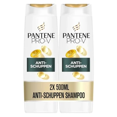 Abbildung von Pantene Pro V Anti Schuppen Shampoo Duo Pack 2x500ML, Hilft bei Regelmäßiger Anwendung, zu Verhindern. Schützt die Haarbindungen
