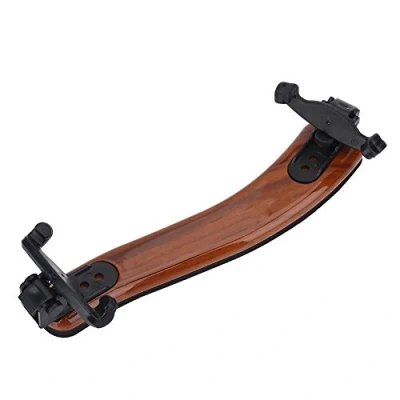 Abbildung von Violine Schulterstütze, Schulterhalter Für 3/4 und 4/4 Geige Ergonomisch Verstellbare Schulterstütze Pad ABS + Gummi Braun Schwarz