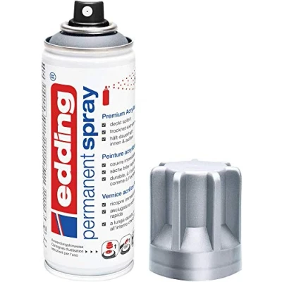 Abbildung von edding Sprühlack 5200 Permanent Spray Premium silber matt