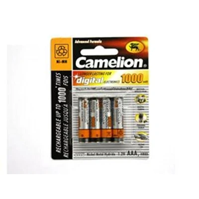 Abbildung von 4 x Akku Micro AAA NI MH Camelion 1000 mAh 1,2V Aufladbar Batterie LR3