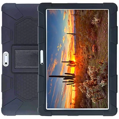 Abbildung von AKNICI 10 Zoll Silikon Hülle für TOSCIDO M863/X104/X109/X108,Dragon Touch Notepad K10,ACEPAD 140/A130,LNMBBS N10,Qimaoo 10,Padgene 10,TYD 107/TYD 108/TYD 109,Haehne 10,YOTOPT X109,ZONKO K105,Schwarz
