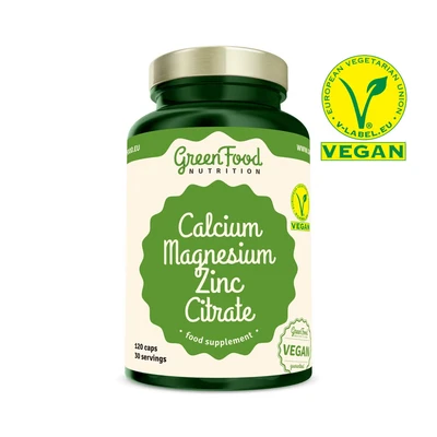 Abbildung von GreenFood Nutrition Calcium Magnesium Zink Citrate 120 St