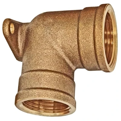 Abbildung von Wandscheibe 90 Grad mit 1/2 Zoll Innengewinde 1/2&quot; IG Gewinde Schraub Fitting aus Messing