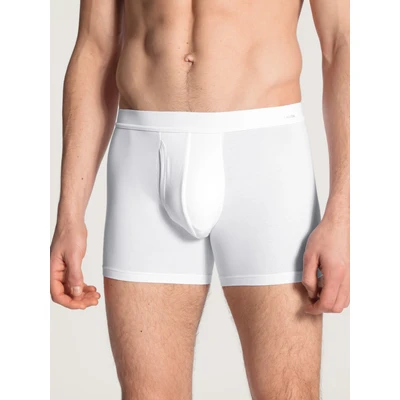 Abbildung von CALIDA Pure &amp; Style Boxershorts Herren, mit maskulinem Nadelzug, stoffüberzogenem Gummibund, atmungsaktiv, schnelltrocknend geruchshemmend