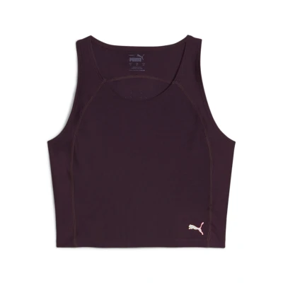Abbildung von Puma RUN Ultraform CROP TANK W Top, Damen, Größe: Large, Midnight plum