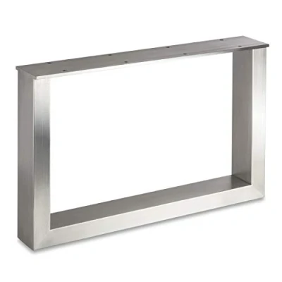 Abbildung von SO TECH® Tischgestell TAB echt Edelstahl Profil 80 x 40 mm, bis Höhe: 720 mm und Tiefe: 800