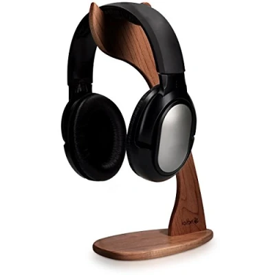 Abbildung von kalibri Universal Kopfhörerständer aus Walnussholz Gaming Headset Halterung Kopfhörerständer, (1 tlg)
