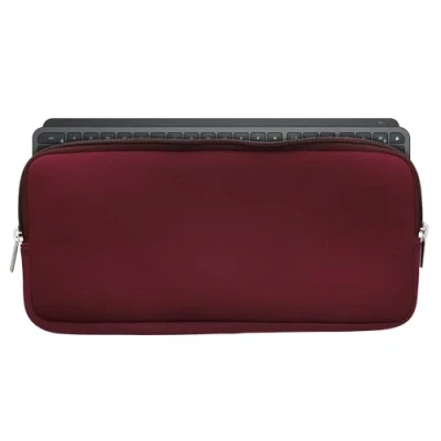 Abbildung von kwmobile Tastatur Hülle kompatibel mit Logitech Mx Keys Mini Wireless Neopren Schutzhülle Case Tasche für Neoprentasche Keyboard Brombeere