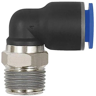 Abbildung von RIEGLER 109295 126.012 10 L Steckverschraubung »Blaue Serie«, drehbar, R 1/2 außen, Ø mm, 1Stk