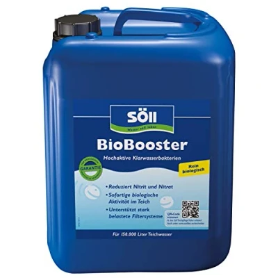 Abbildung von Söll 80409 BioBooster 5 l biologischer Teichwasseraufbereiter, hochaktive Klarwasserbakterien, erneuern Gleichgewicht im Gartenteich Fischteich Schwimmteich