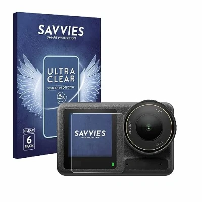 Abbildung von Savvies 6 Stück Schutzfolie für DJI Osmo Action 4 (Vorderes Display) Displayschutz Folie Ultra Transparent